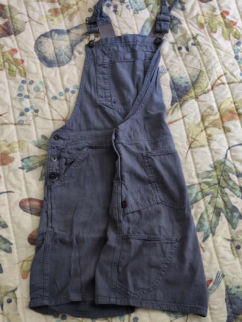 Dovetail Workwear Hemp Utility Shortalls Blue Size 10